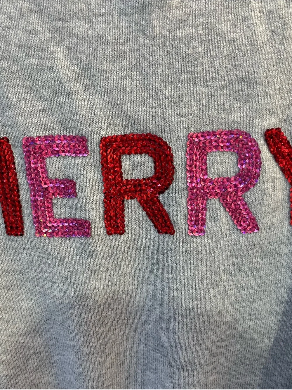 J. Crew Gray Teddie Crewneck Sweater